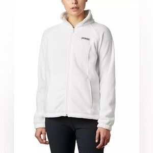 Columbia White Fleece Jacket size large